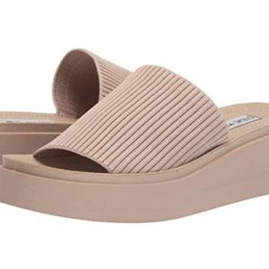 Steve Madden Women's Balanced Slide Sandal Beige 8.5 New